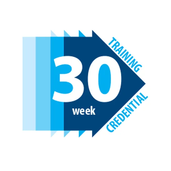 30 week training credential infographic