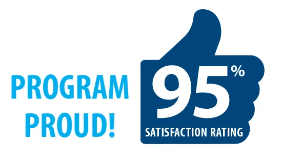 Phlebotomy Program satisfaction rating 95%
