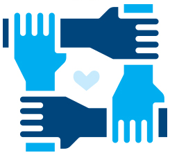 Helping hands icon.