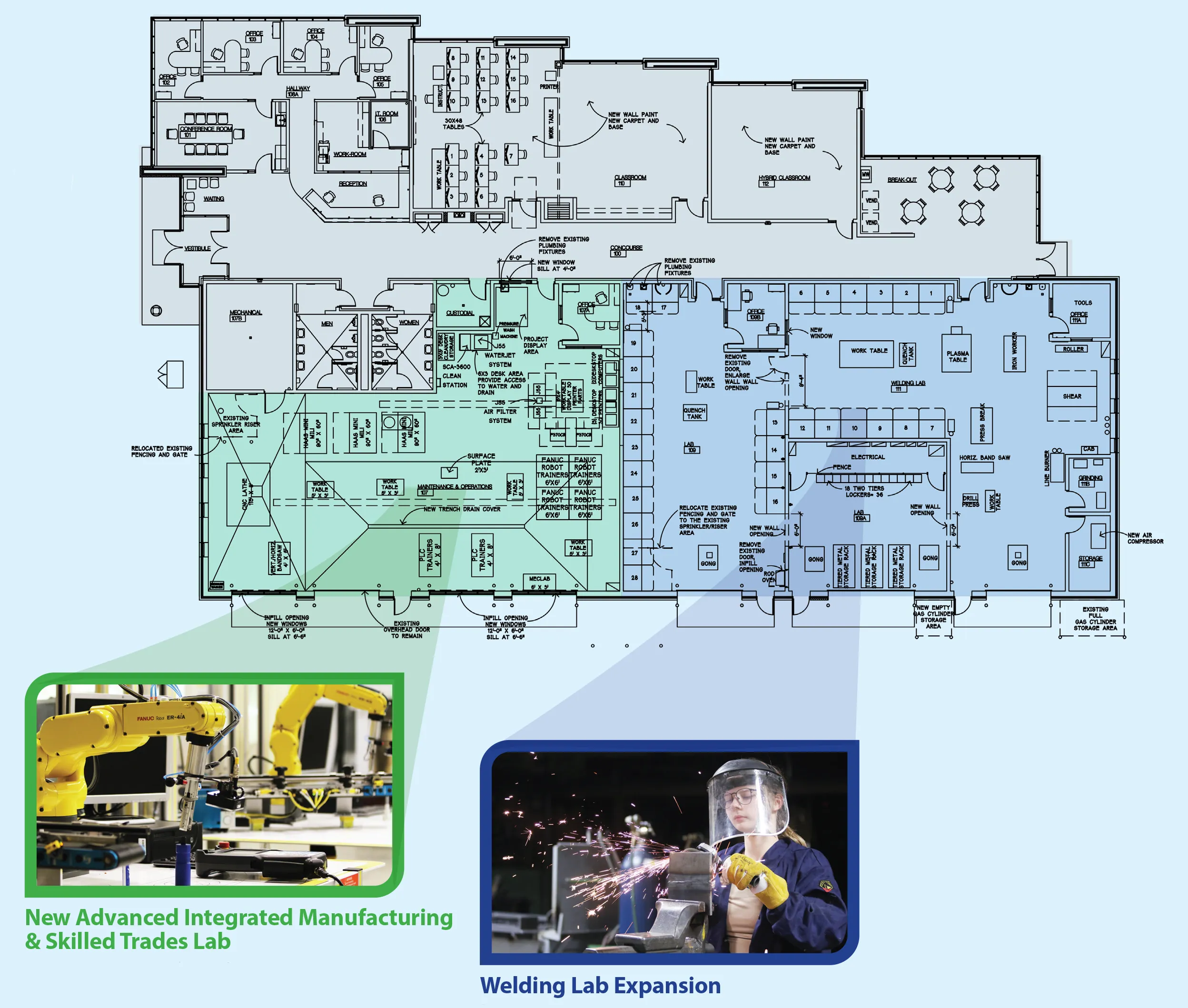 Morey Technical Education Center Renovation Floor Plan