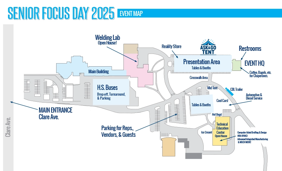 Senior Focus Day 2025 Map