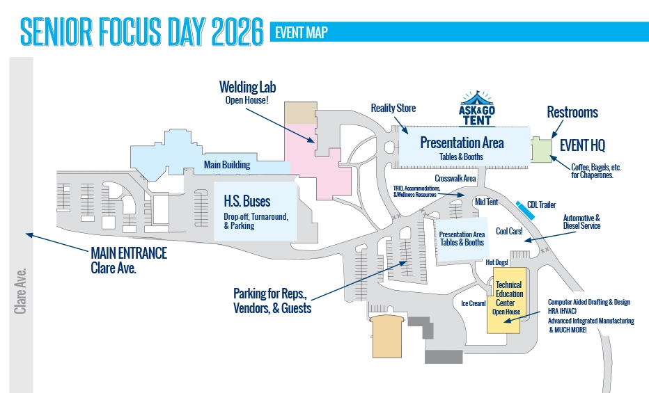 Senior Focus Day 2026 Map