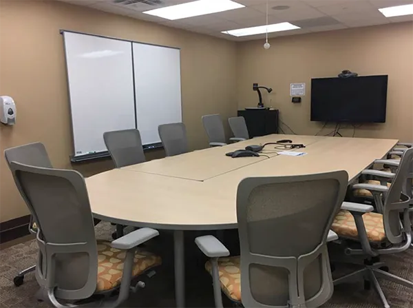 View of Video Conference Room 118.