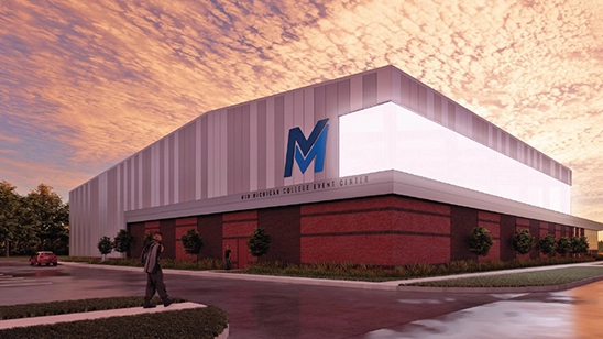 Event Center Rendering - Back View