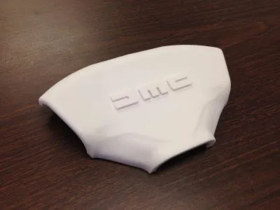 3D printed steering wheel cover prototype