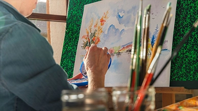 Lifelong Learning Art Class CTA Card