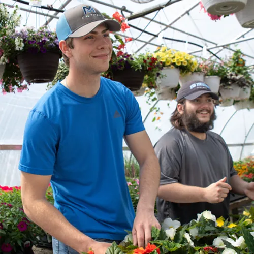 Mid Agriculture students learn hands-on at a local farm.