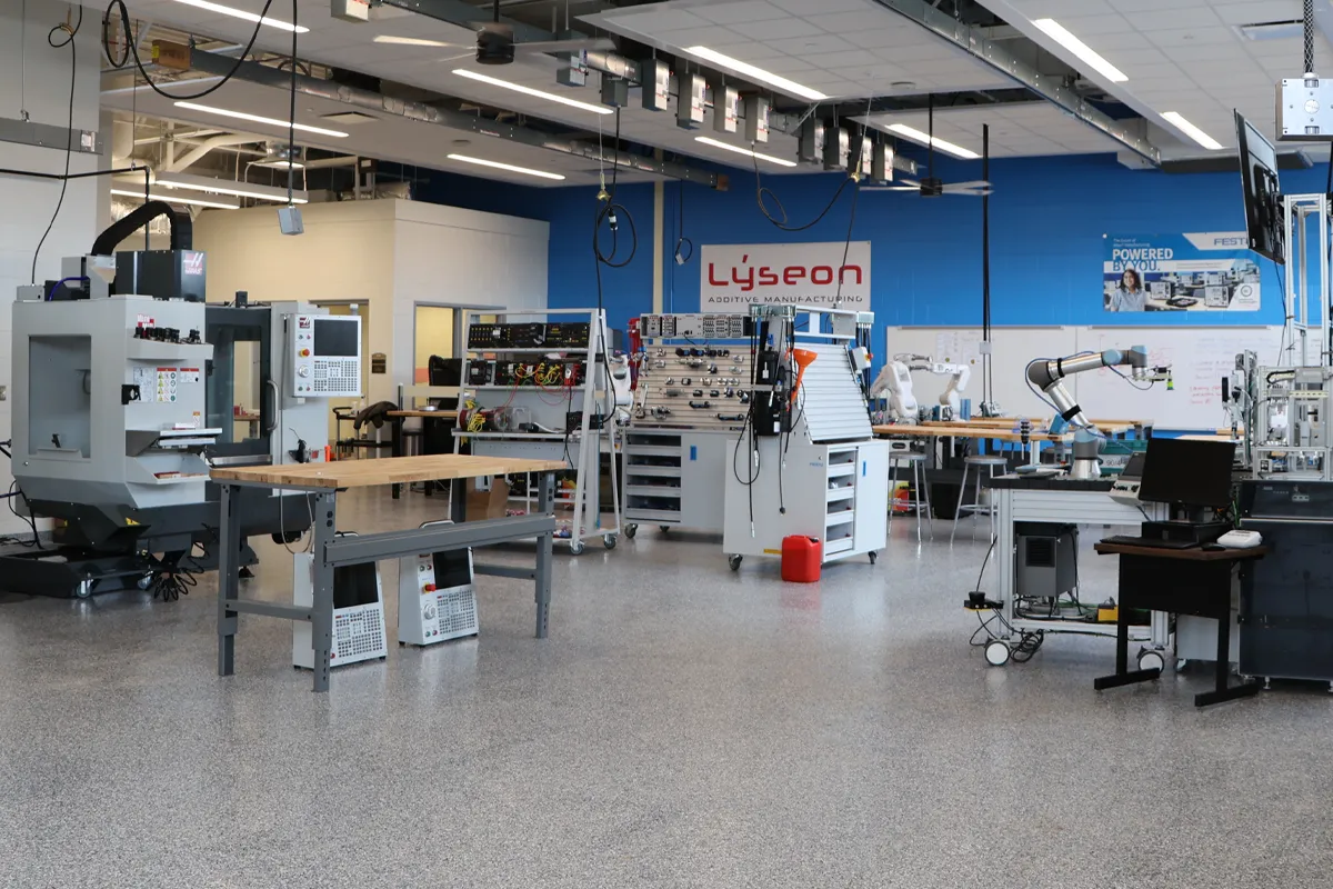 Advanced Manufacturing Lab at the Morey Technical Education Center