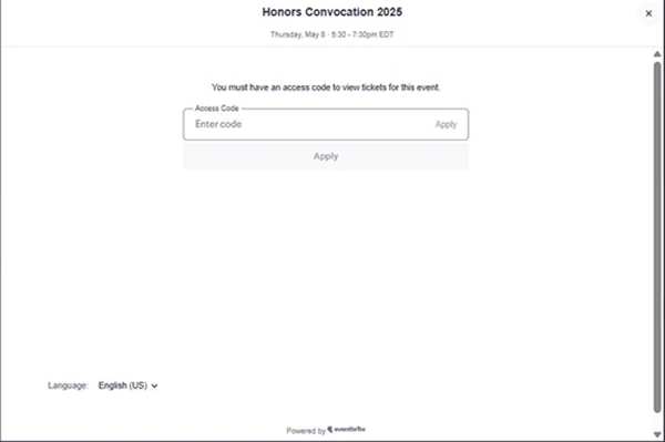 Enter your unique access code to claim your tickets