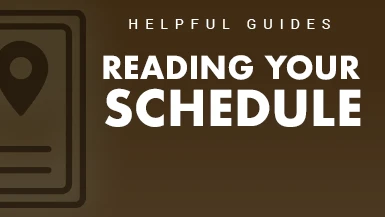 reading your schedule guide