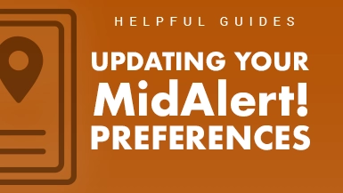 Updating Your MidAlert! Preferences