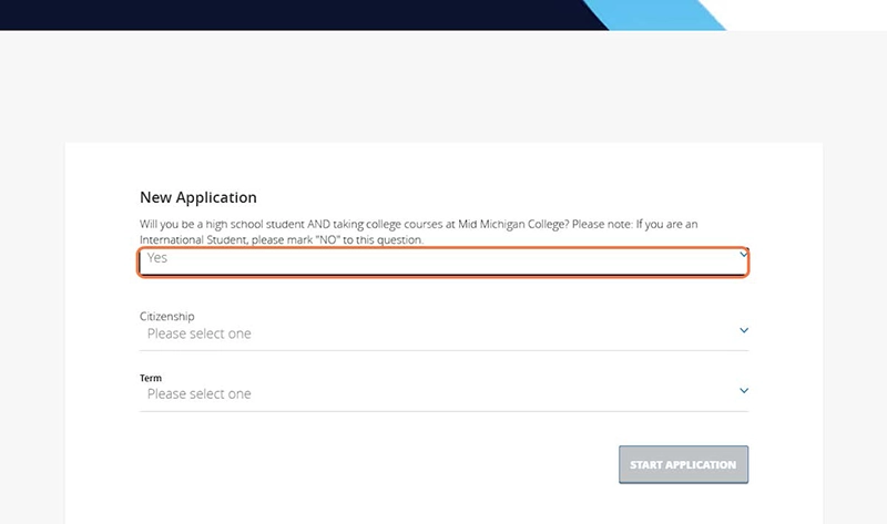 New Application - Dual Steps