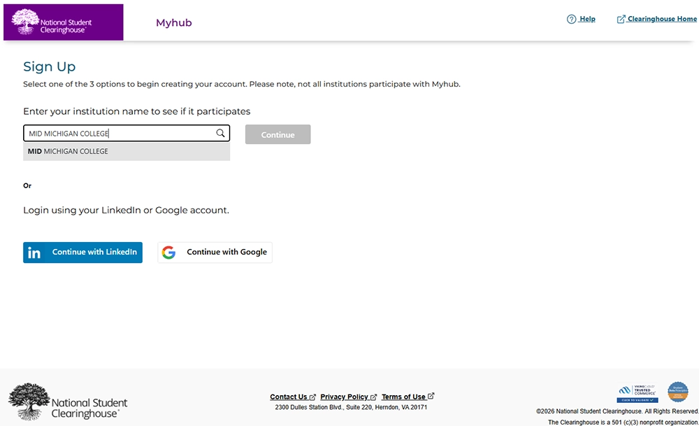 sign up screen step 2 v2